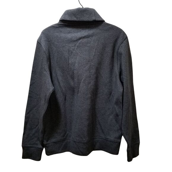 Nautica Sweater Men's Small Gray Pullover Cotton Shawl Collar - Picture 2 of 5